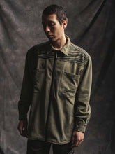 画像をギャラリービューアに読み込む, WAV SHIRT 長袖シャツ / ARMY GREEN グリーン