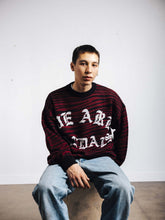 画像をギャラリービューアに読み込む, WAV KNIT ニット / BLACK ブラック/BURGUNDY バーガンディー