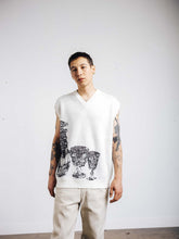 画像をギャラリービューアに読み込む, CRYSTAL OVERSIZE VEST ニットベスト / NATURAL ナチュラルホワイト