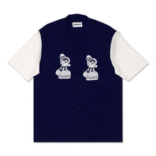 画像をギャラリービューアに読み込む, ISCREAM SHIRT 半袖シャツ / DARK BLUE/WHITE ネイビーホワイト 白