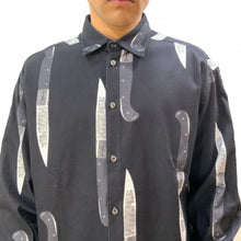 画像をギャラリービューアに読み込む, KNIVES SHIRT 長袖シャツ / OLD BLACK ブラック
