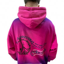 画像をギャラリービューアに読み込む, WORLD LOOKS GREAT HOODY パーカー / FUCSIA/BLUE ブルー ピンク