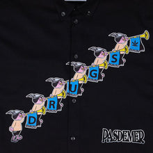 画像をギャラリービューアに読み込む, DRUGS SHIRT 長袖シャツ / BLACK
