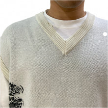 画像をギャラリービューアに読み込む, CRYSTAL OVERSIZE VEST ニットベスト / NATURAL ナチュラルホワイト
