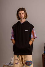 画像をギャラリービューアに読み込む, LOGO HOODY SLEEVELESS パーカー / BLACK ブラック