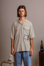 画像をギャラリービューアに読み込む, WAV SHIRT 半袖シャツ / NATURAL ホワイト/GREEN グリーン