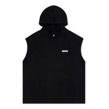 画像をギャラリービューアに読み込む, LOGO HOODY SLEEVELESS パーカー / BLACK ブラック