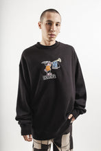 画像をギャラリービューアに読み込む, DRUGS SWEATSHIRT (OVERSIZE FIT) オーバーサイズクルーネックスウェット / BLACK