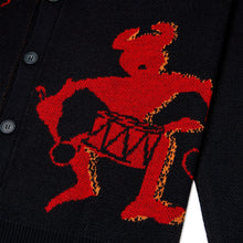 画像をギャラリービューアに読み込む, PRAISE CARDIGAN カーディガン / BLACK ブラック-RED / AW23-11863 12752