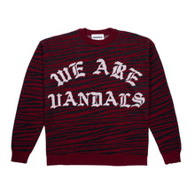 画像をギャラリービューアに読み込む, WAV KNIT ニット / BLACK ブラック/BURGUNDY バーガンディー