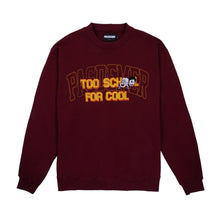 画像をギャラリービューアに読み込む, TOO SCHOOL SWEATSHIRT クルーネックスウェット / BURGUNDY バーガンディー