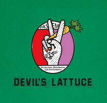 画像をギャラリービューアに読み込む, DEVIL’S LATTUCE T-SHIRT Tシャツ / GREEN グリーン
