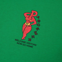 画像をギャラリービューアに読み込む, WELCOME VISITORS T-SHIRT Tシャツ / GREEN グリーン