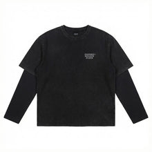 画像をギャラリービューアに読み込む, CATERPILLAR DOUBLE LAYER 長袖Tシャツ / GREY/BLACK / AW26-14469
