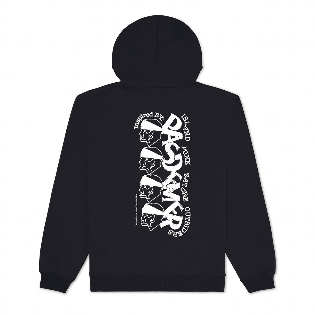 STONED ISLAND HOODY パーカー / BLACK / AW25-13687