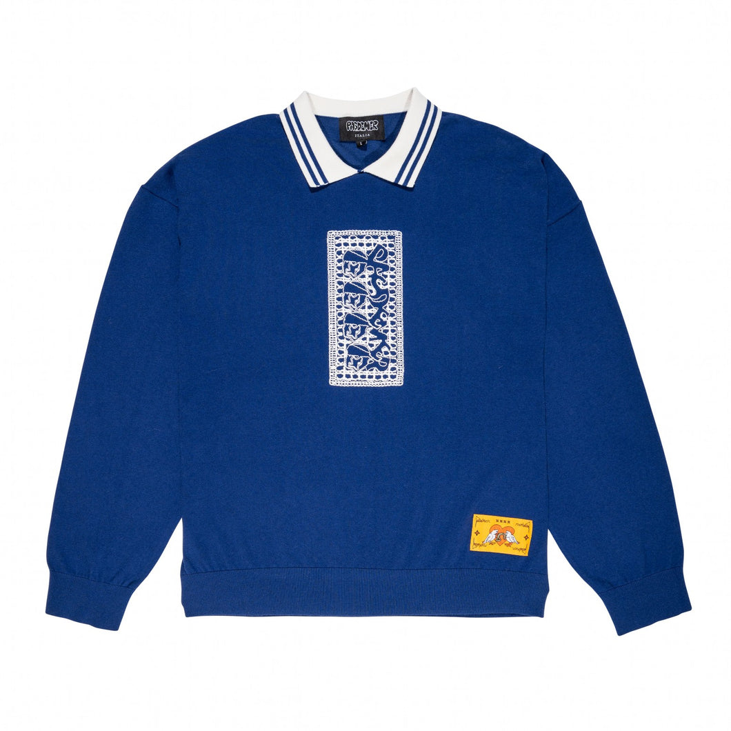 STONED ISLAND POLO LONGSLEEVE ポロシャツ / BLUE / AW25-13688
