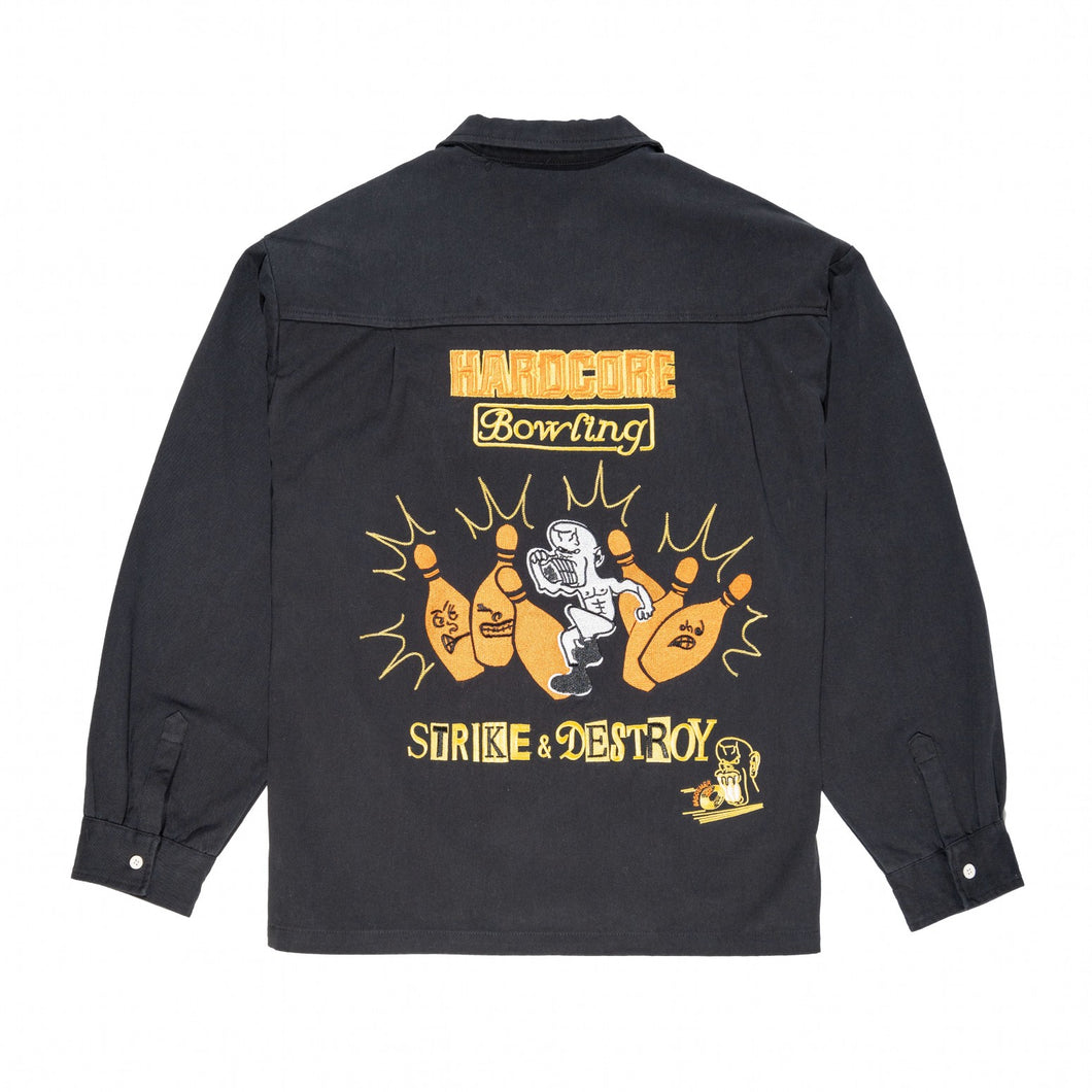 BOWLING SHIRT 長袖シャツ / BLACK / AW25-13665