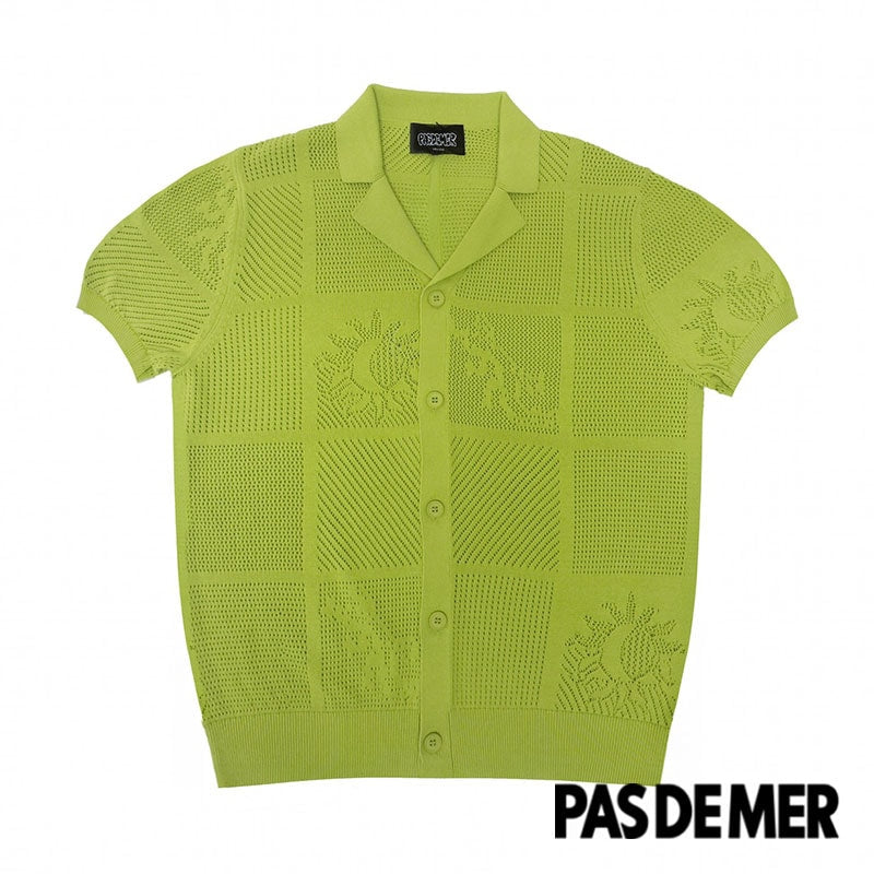 NOT LONG TIME POLO SWEATER ポロセーター / GREEN / SS25-13152