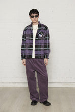 画像をギャラリービューアに読み込む, NOT LONG TIME SHIRT 長袖シャツ / PURPLE/BLACK / AW25-13680
