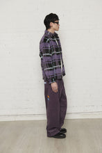 画像をギャラリービューアに読み込む, NOT LONG TIME SHIRT 長袖シャツ / PURPLE/BLACK / AW25-13680
