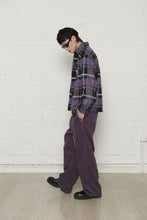 画像をギャラリービューアに読み込む, NOT LONG TIME SHIRT 長袖シャツ / PURPLE/BLACK / AW25-13680
