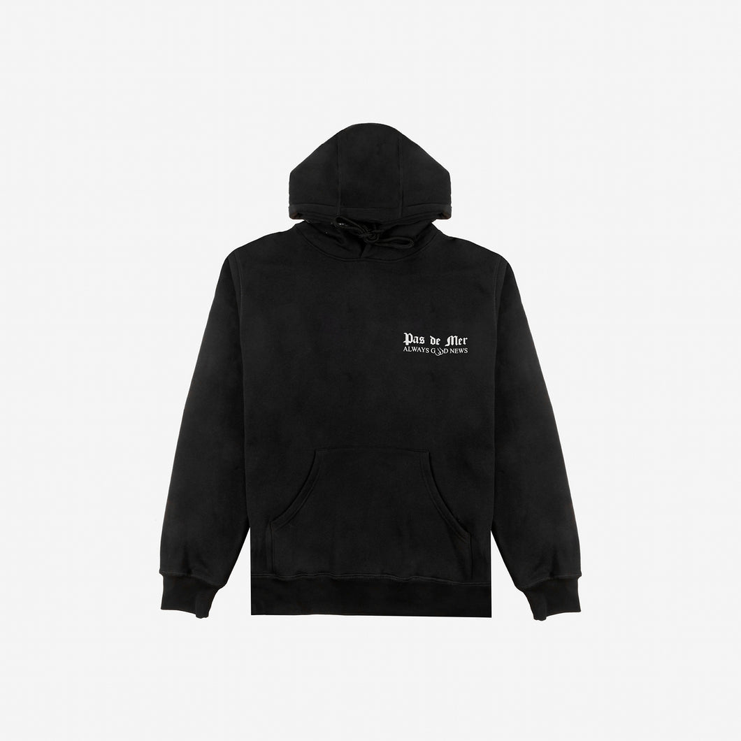 GOOD NEWS OVERSIZE HOODY オーバーサイズパーカー / BLACK