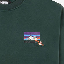 画像をギャラリービューアに読み込む, MOUNTAINS SWEATSHIRT クルーネックスウェット / DARK GREEN
