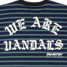 画像をギャラリービューアに読み込む, WAV T-SHIRT Tシャツ / DARK BLUE/LIGHT GREEN ブルー 青 グリーン 緑
