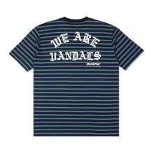 画像をギャラリービューアに読み込む, WAV T-SHIRT Tシャツ / DARK BLUE/LIGHT GREEN ブルー 青 グリーン 緑
