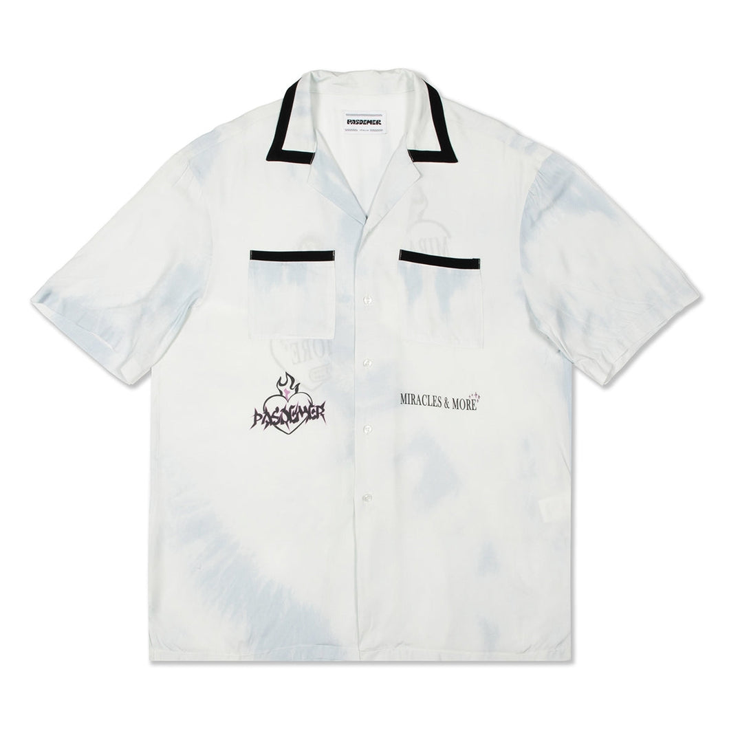 MIRACLES SHIRT 半袖シャツ / LIGHT BLUE ライトブルータイダイ 水色