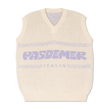 画像をギャラリービューアに読み込む, PASDEMER ITALIA OVERSIZE VEST オーバーサイズニットベスト / NATURAL ナチュラルホワイト 白
