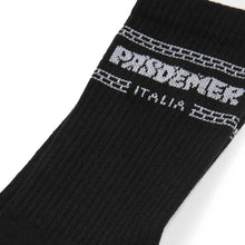 画像をギャラリービューアに読み込む, PASDEMER ITALIA SOCKS ソックス / BLACK ブラック 黒
