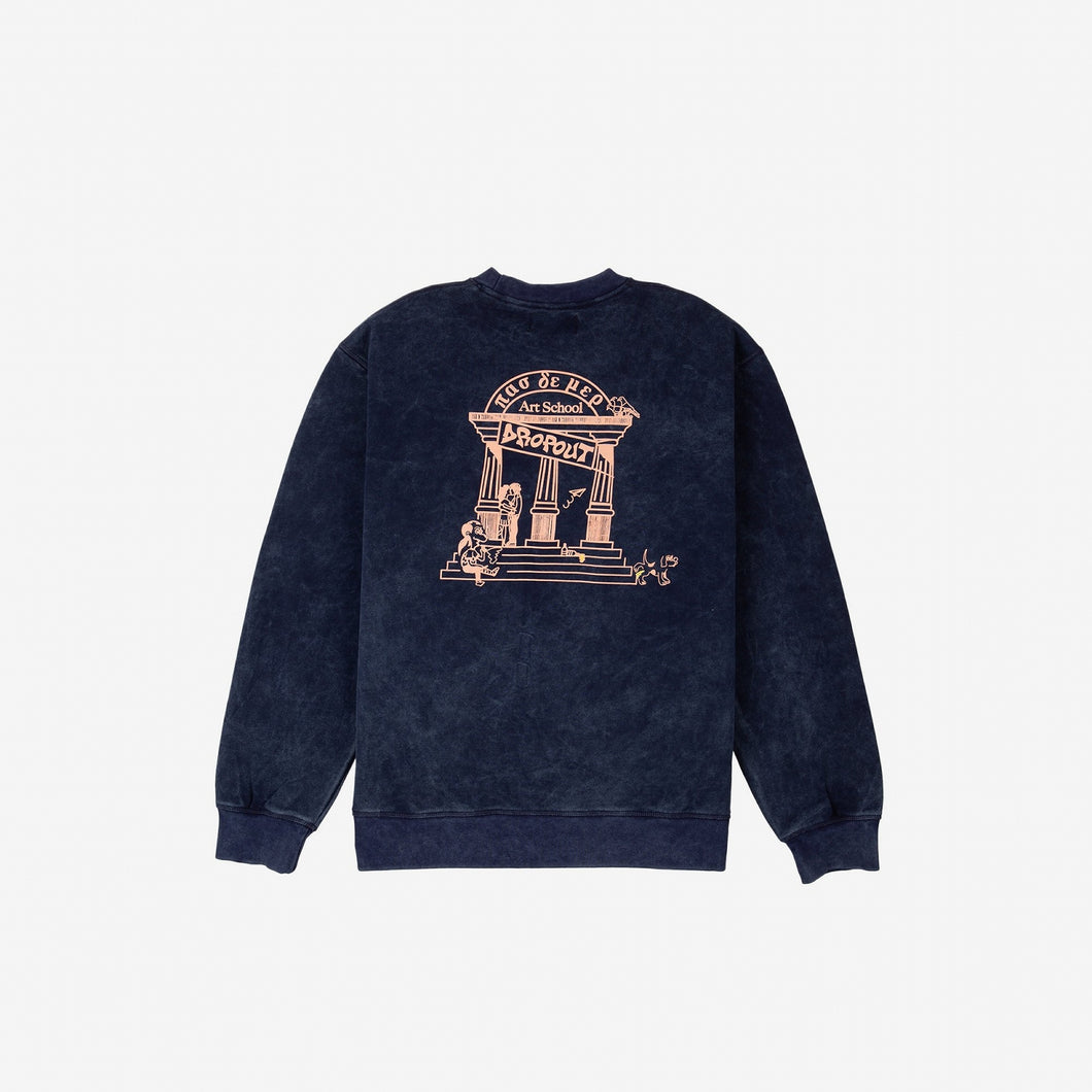 DROPOUT SWEATSHIRT クルーネックスウェット / DARK BLUE