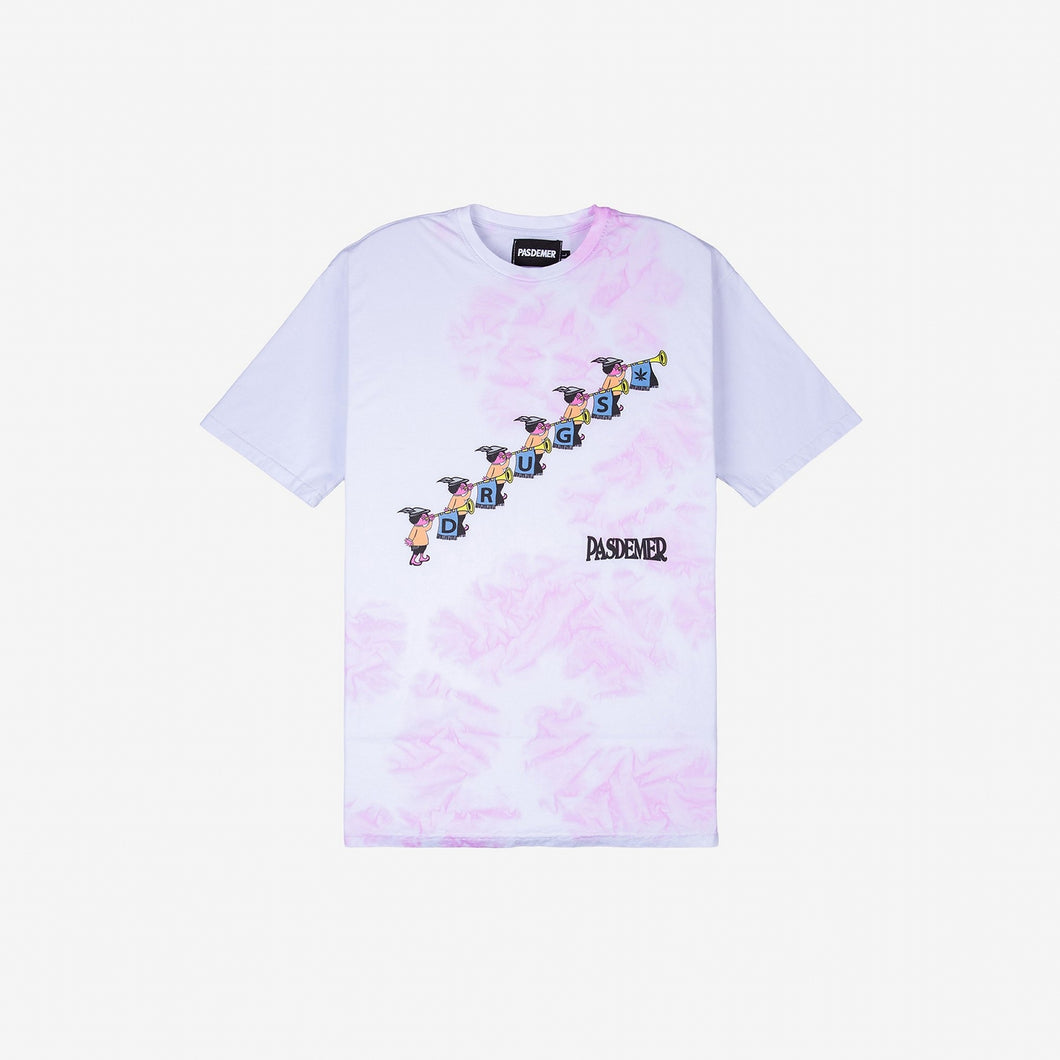 DRUGS T-SHIRT Tシャツ / WHITE/PINK