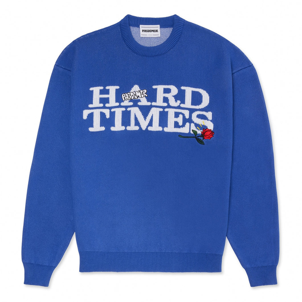 HARD TIMES KNIT ニットセーター / ELECTRIC BLUE