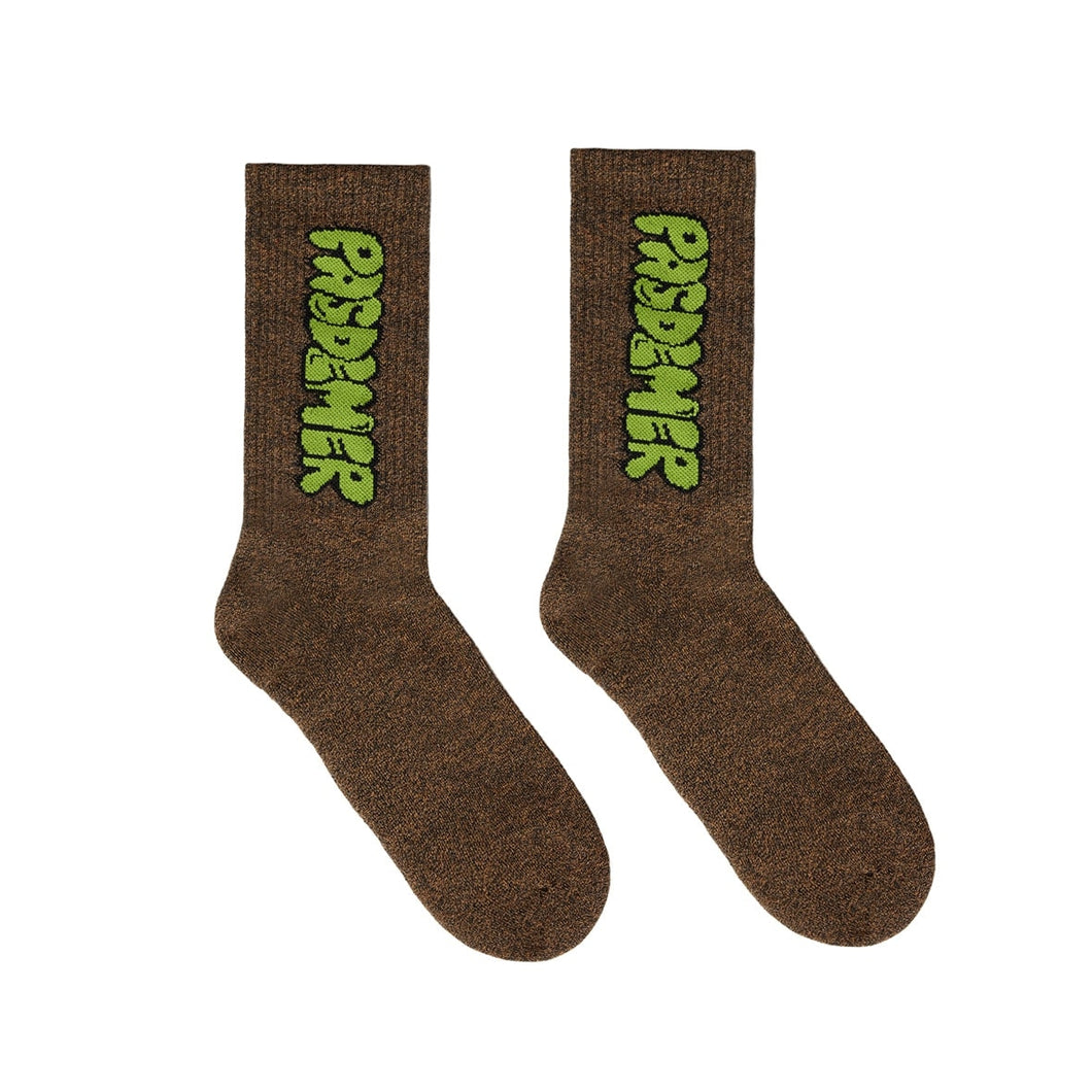 LOGO SOCKS ソックス / BROWN
