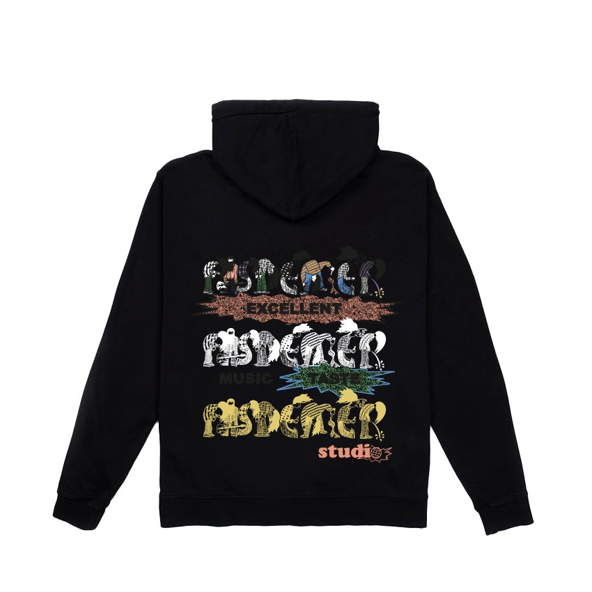 BAND HOODY パーカー / BLACK ブラック